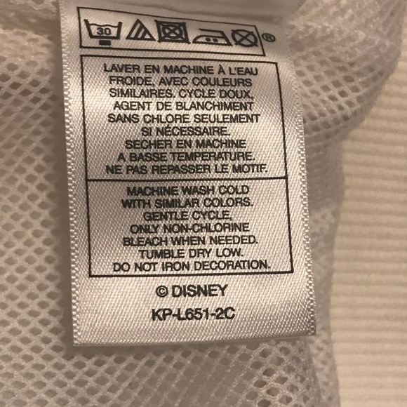 Disneyland Paris Mickey hoodie women 2X white embroidery cotton spell out Mickey - Picture 6 of 14